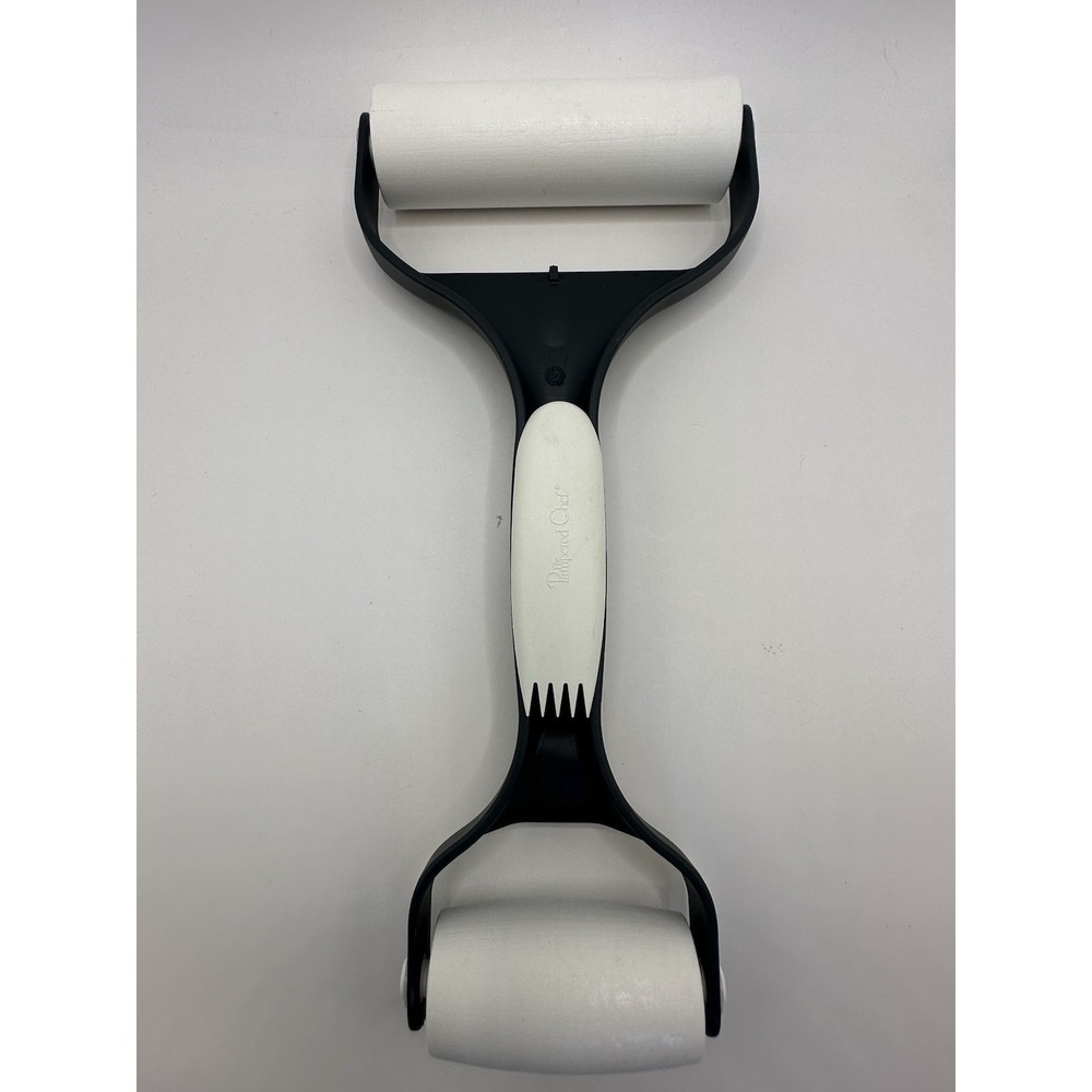 Pampered Chef Baker's Roller Dual Rolling Pin Pizza Pie Pastry Dough 1485 W/tool